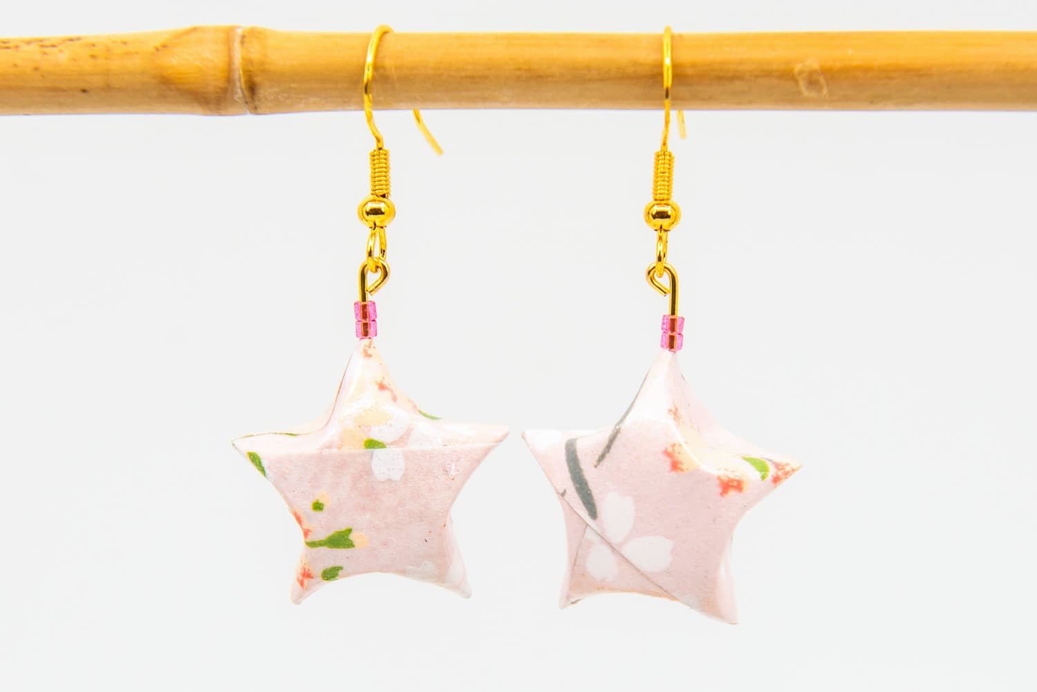 Boucles d’oreilles « matcha poudré »