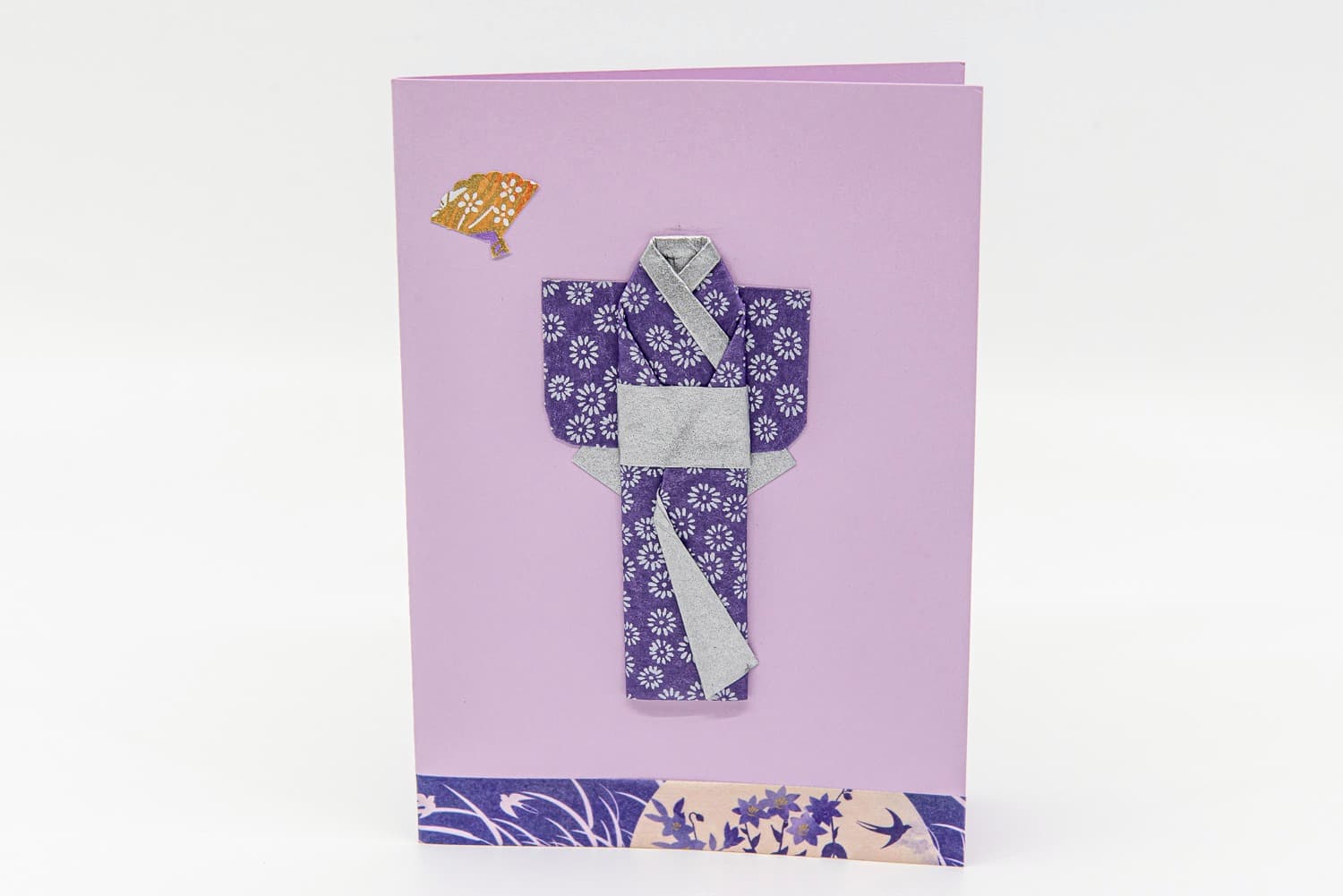Carte kimono violet