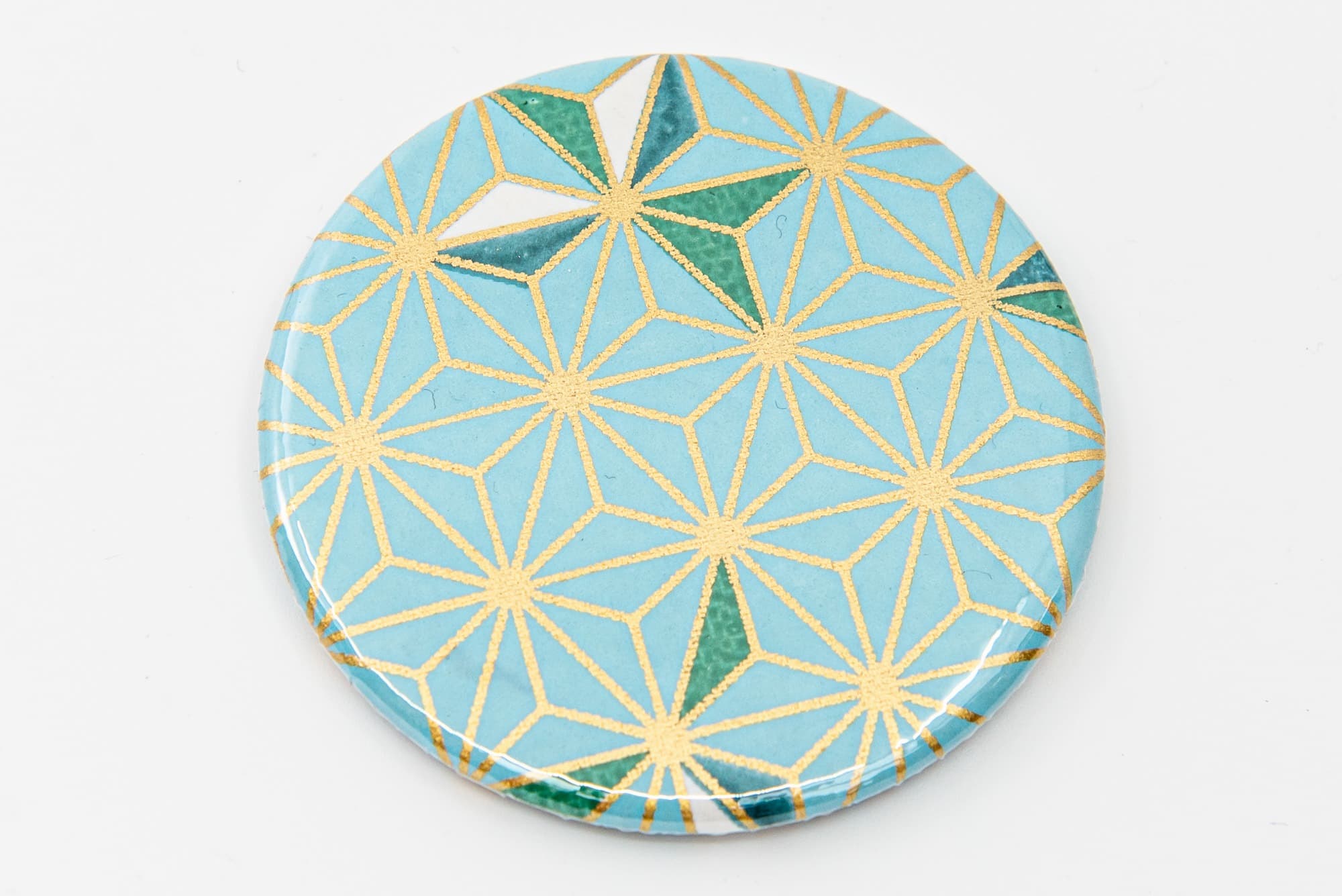 Miroir de poche «turquoise étoiles  »