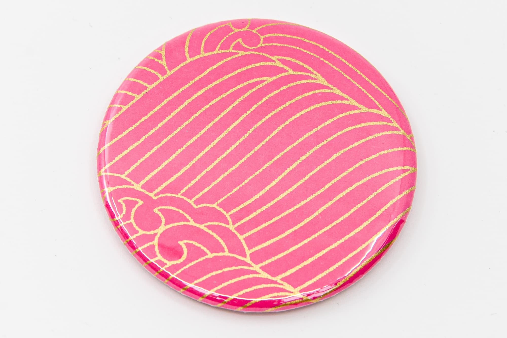 Miroir de poche « vague rose »