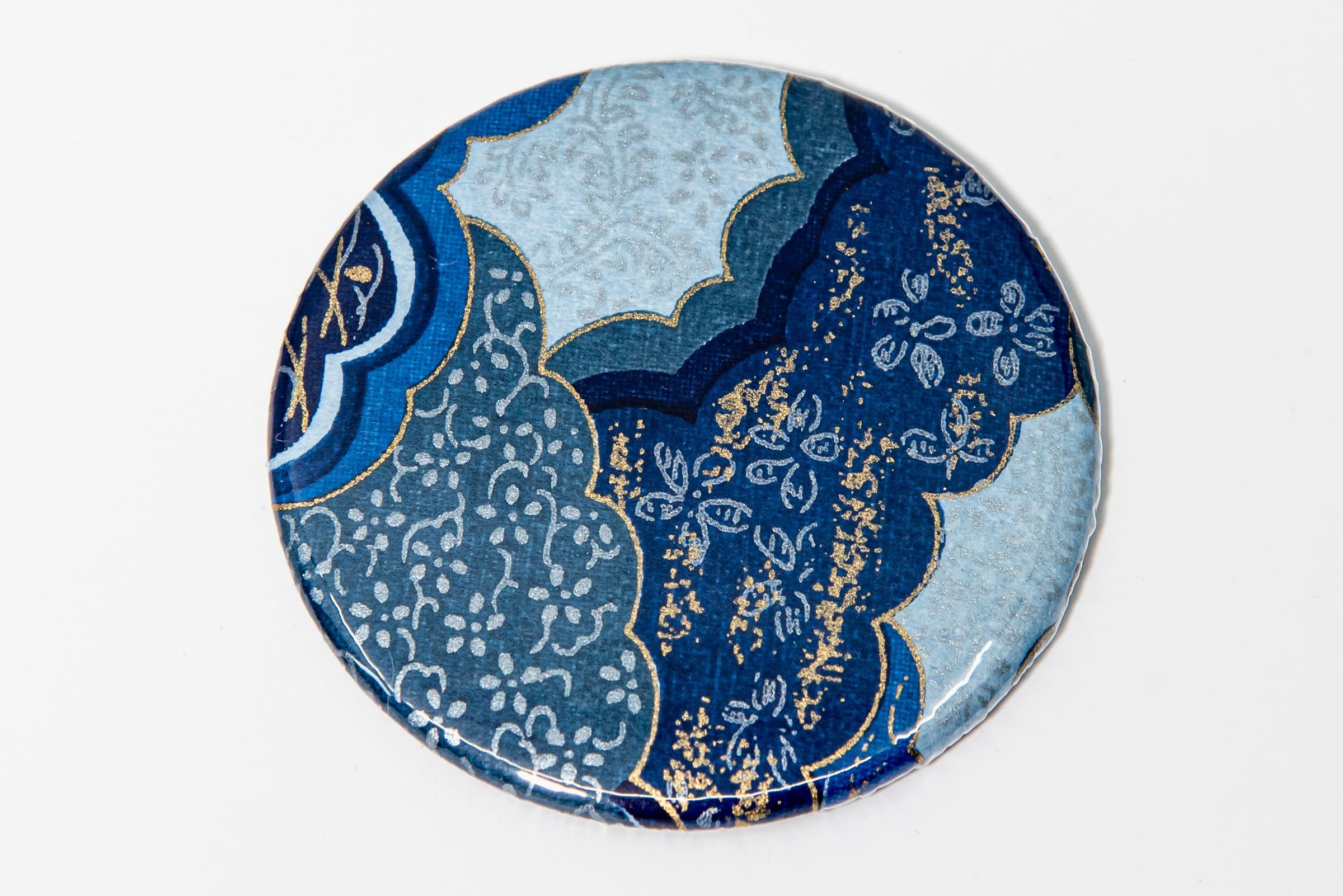 Miroir de poche « nuages bleus »