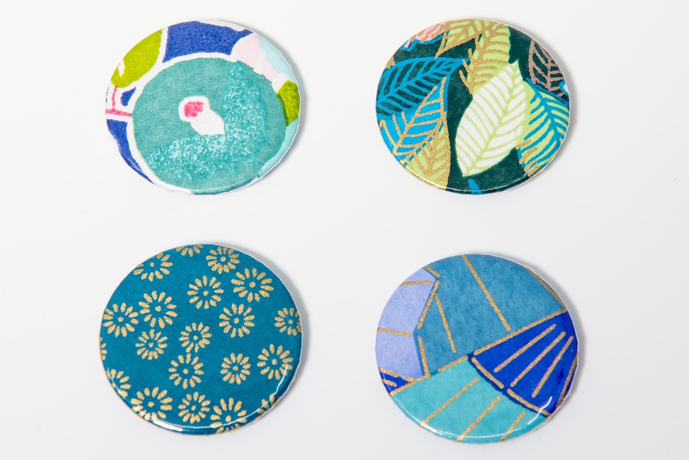 Magnets « bleu/vert »