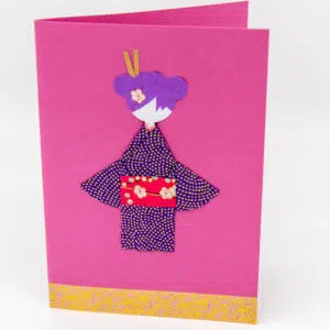 Carte geisha violette