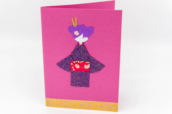 Carte geisha violette