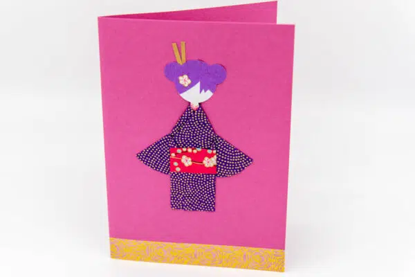 Carte geisha violette