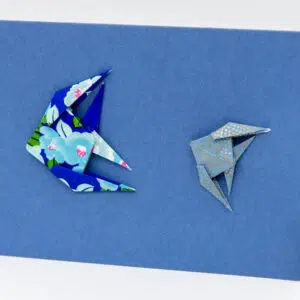 Carte petits poissons bleus