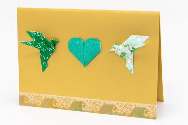Carte amoureux vert