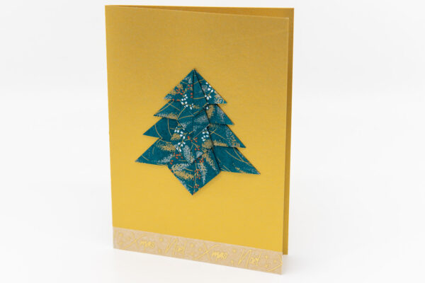Carte noël sapin vert xmas