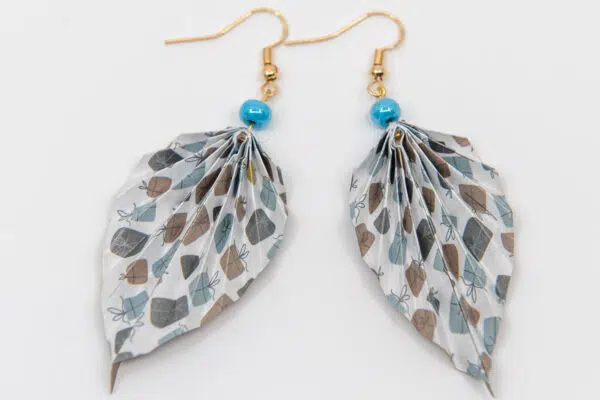 Boucles d’oreilles feuilles cadeaux