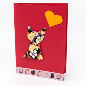 Carte chat orange