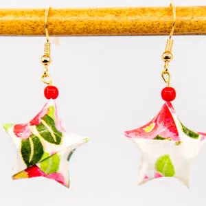 Boucles d’oreilles étoiles fleuries