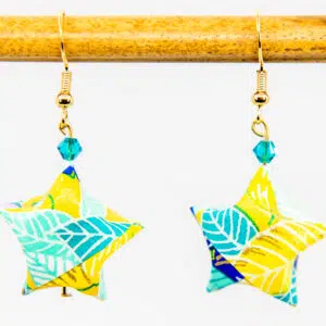 Boucles d’oreilles étoiles vertes