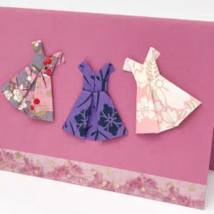 Carte « petites robes roses »
