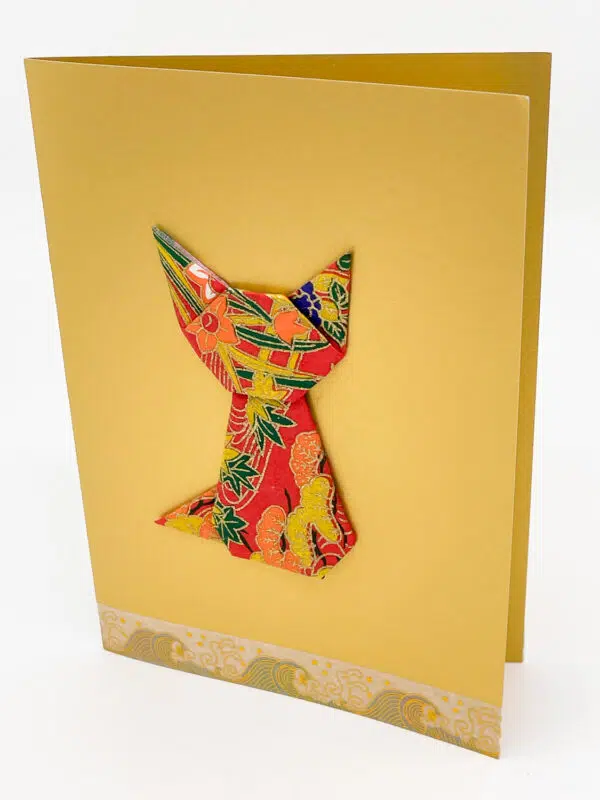 Carte chat rouge