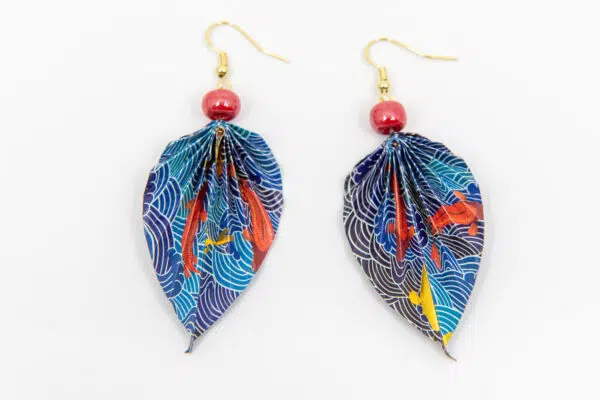 Boucles d’oreilles feuilles Japon