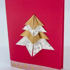 Carte noël or et argent