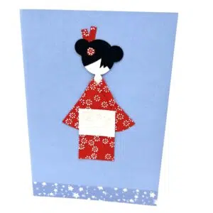 Carte geisha rouge