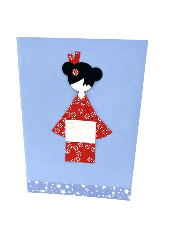 Carte geisha rouge