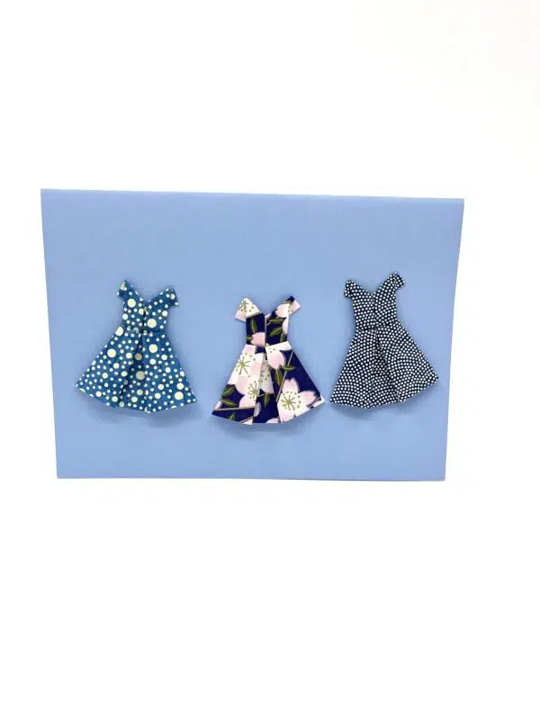 Carte 3 petites robes