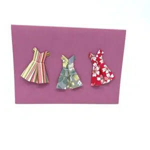 Carte rose petites robes