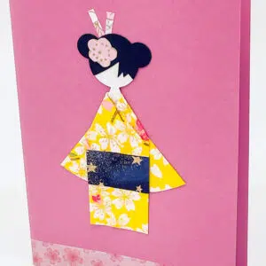 Carte geisha jaune