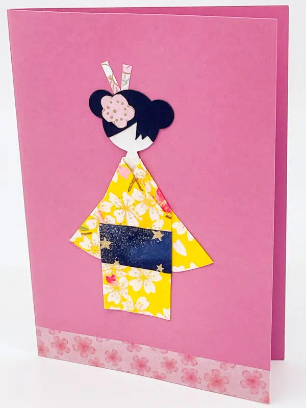 Carte geisha jaune