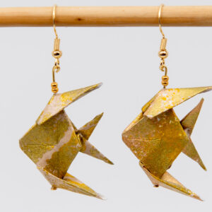 Boucles d’oreilles poissons dorés