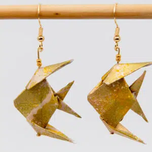 Boucles d’oreilles poissons dorés