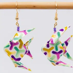 Boucles d’oreilles poissons psychédéliques