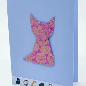 Carte chat fushia
