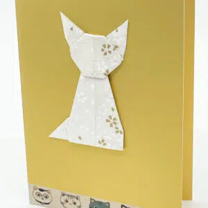 Carte chat blanc