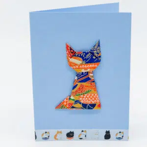 Chat orange et bleu