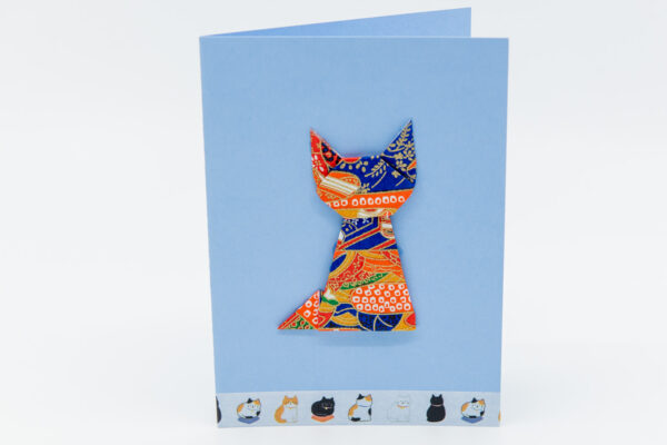Chat orange et bleu