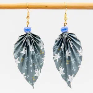 Boucles d’oreilles feuilles étoilées