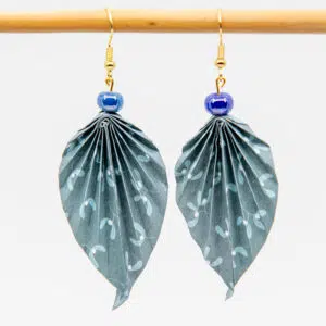 Boucles d’oreilles feuilles gui