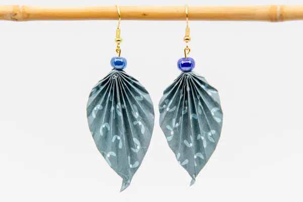 Boucles d’oreilles feuilles gui