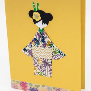 Carte geisha violette