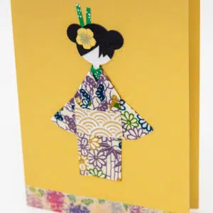 Carte geisha violette