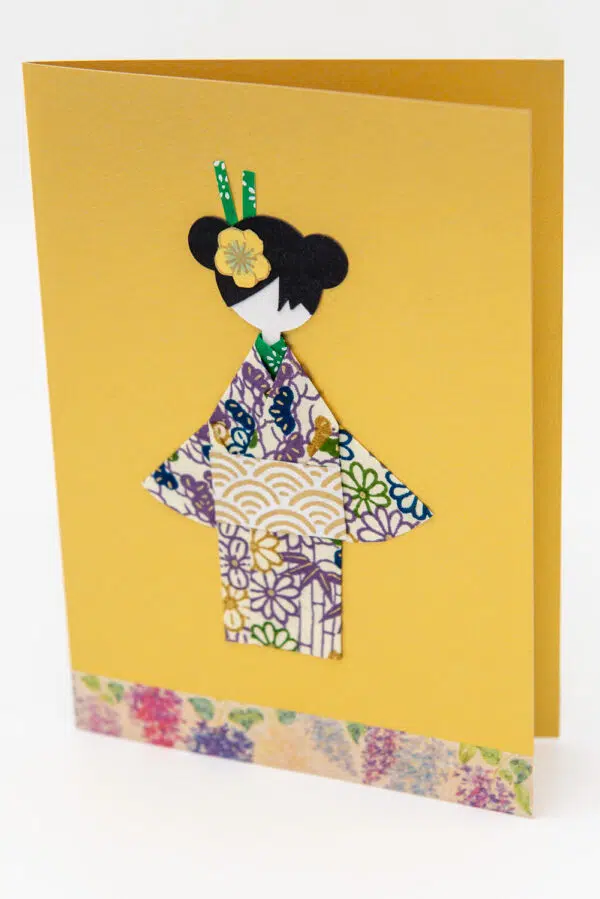 Carte geisha violette