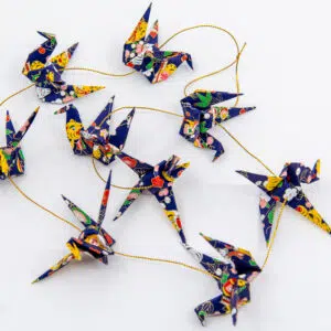 Guirlande bleue ( papier tigres)