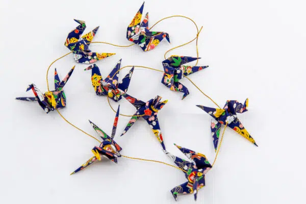 Guirlande bleue ( papier tigres)