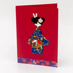 Carte geisha rouge
