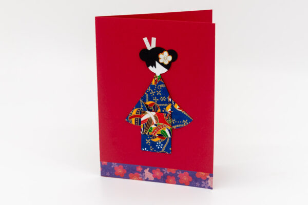 Carte geisha rouge