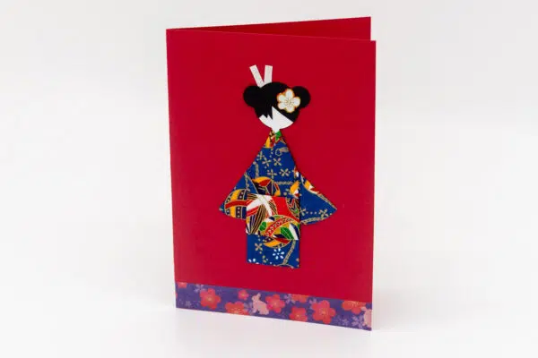 Carte geisha rouge