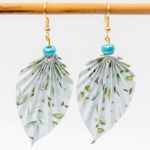 Boucles d’oreilles feuilles à feuilles