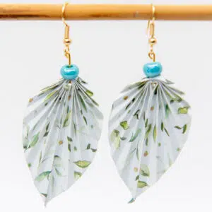 Boucles d’oreilles feuilles à feuilles