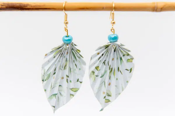 Boucles d’oreilles feuilles à feuilles
