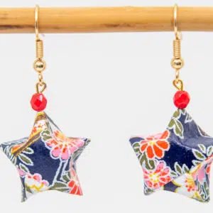 Boucles d’oreilles étoiles violettes