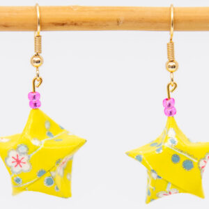 Boucles d’oreilles jaunes