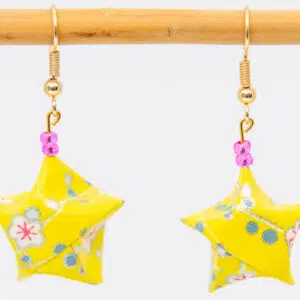 Boucles d’oreilles jaunes